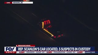 Rep Scanlons car located 5 suspects in custody after armed carjacking  LiveNOW from FOX [upl. by Malet]