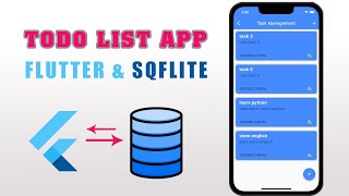 flutter todo app sqflite crud [upl. by Elias]