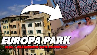 EUROPAPARK  Übernachten in der VIPPräsidentensuite Roma 😍 Vlog  Roomtour [upl. by Paulsen]