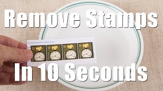 Remove Postage Stamps From Envelops in 10 Seconds [upl. by Lasley]