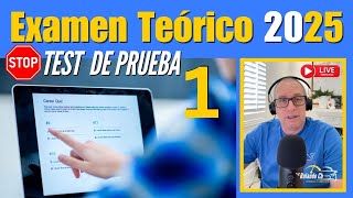 2025 NUEVO EXAMEN TEORICO DE CONDUCIR  TEST DE PRUEBA 1 [upl. by Sam]