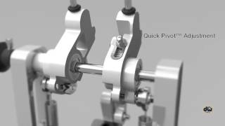 DW MDD Machined Direct Drive Double Pedal Features Animation [upl. by Marchall]