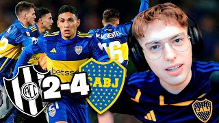 DAVOO XENEIZE REACCIONA A CENTRAL CORDOBA 2 BOCA 4 2024  LIGA ARGENTINA FECHA 2 [upl. by Renzo]