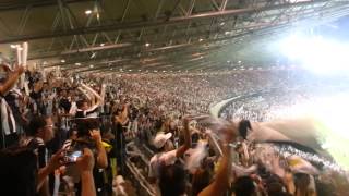 Torcida Galo cantando hino final libertadores [upl. by Anaoy]