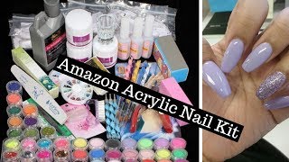 AMAZON ACRYLIC NAIL KIT UNBOXING  LILYMAY [upl. by Aihtnamas289]