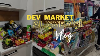 DEV MARKET ALIŞVERİŞİ 🛒 Aynı zamanda düzen yaptık🌼 marketalışverişi [upl. by Livvi]