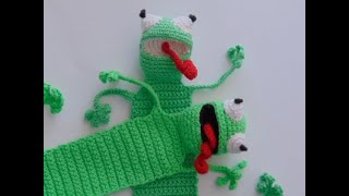 zakładki do książek  szydełkowe żaby crochet frogs [upl. by Ardaed]