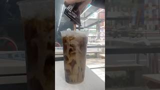 Hazelnut Coffee amp Hershey’s chocolate Milk shorts asmr korea drink hazelnut coffee [upl. by Yemerej]