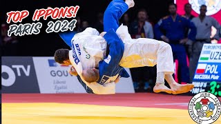 Paris Judo GS 2024  TOP IPPONS [upl. by Obie]