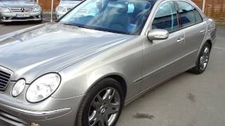 2004 MERCEDES E320 CDI AVANTGARDE SALOON AUTO DIESEL WITH PANORAMIC ROOF SILVER MERCLAND [upl. by Lleznod]