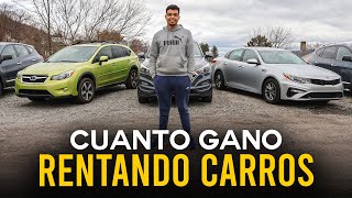 Cuanto Dinero Gano RENTANDO CARROS EN ESTADOS UNIDOS [upl. by Nawj]