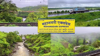 22178 MAHANAGARI EXPRESS Varanasi To Mumbai By Train Full Journey In Monsoon  BSB TO CSTM Train [upl. by Redneval]