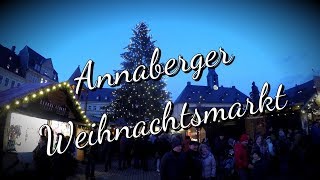 Impressionen vom Annaberger Weihnachtsmarkt in Annaberg mit Blick von der St Annenkirche [upl. by Samella645]