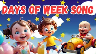 7 Days of the Week Song For Kindergarten Learning Poem For Toddlers  Kids Nursery Rhymes [upl. by Ahsiugal]