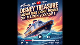 quotDisney Treasure suona le sue iconiche sirene nel viaggio inauguralequot [upl. by Akcemat253]