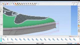 3D Shoe Design Software  Trace 2D JPEG Images Onto Your 3D Digital Last [upl. by Asserrac312]