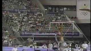 Li Li  1992 Olympics EF  Uneven Bars [upl. by Hobey]