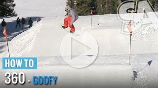 How To Backside 360 On A Snowboard Goofy [upl. by Cardwell65]