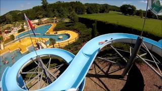 Toboggan aquatique Piscine Ludina à Mirande [upl. by Oicatsana]