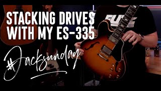 Stacking Overdrives with my 63 Gibson ES335 [upl. by Aubin]