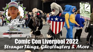 Comic Con Liverpool 2022  Ghostbusters  Gaten Matarazzo Stranger Things [upl. by Arhaz]