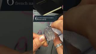 How to do an easy frenchmanicure diynails nailhacks [upl. by Nnaycnan]