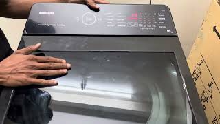 Samsung Ecobubble Washing Machine ⚡ 10 kg Top Load Washing Machine demohow to ues [upl. by Anaila]