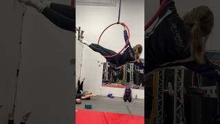 Rolls on hoop ❤️🎪✨ aerialistsofig circus aerialist hoops makethisgoviral foryou shorts [upl. by Donnell]