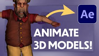 NEW 3D Feature in After Effects  Animated 3D Models [upl. by Alita]