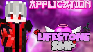 APPLICATION VIDEO FOR LIFESTONE SMP😱  APPLICATION VIDEO  DthunderZ [upl. by Sykes991]