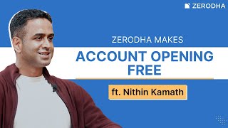 Zerodha account opening is now free  QampA with Nithin Kamath [upl. by Atla]