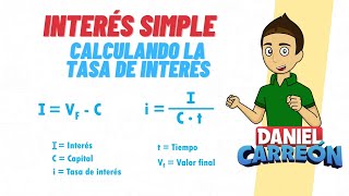 INTERÉS SIMPLE Calculando la tasa de interés Super facil  Para principiantes [upl. by Moynahan845]