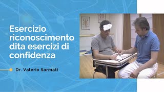 Esercizio per la mano post Ictus riconoscimento dita  emiplegia destra [upl. by Lezley]