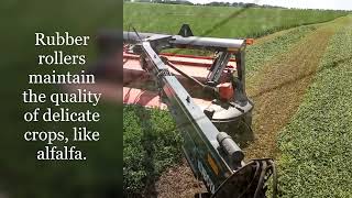 See the Kubota DMC 8540R Disc Mower Conditioner in Action [upl. by Aronael]