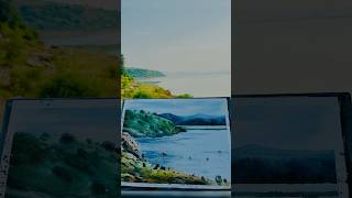 Ahraura bandh mirzapur watercolorpainting shortsvideo pleanairartistic motivation arts [upl. by Nomis]