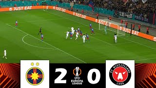 FCSB vs Midtjylland 20  UEFA Europa League 202425  Match Highlights [upl. by Ainorev]