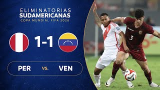 PERÚ vs VENEZUELA 11  RESUMEN  ELIMINATORIAS SUDAMERICANAS  FECHA 6 [upl. by Griggs]