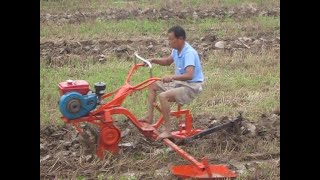 Latest model Mini Paddy Field Rice farm cultivatorrotary power tiller agricul tural tiller [upl. by Ivets953]