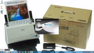 Avision AV185 Desktop Scanner  How to Install Drivers AVScan 50 and Button Manager [upl. by Saber241]