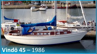 Vindö 45 – 1986 – Wooden classic sailboat with superior beauty in woodwork and appearance like few [upl. by Broddy]