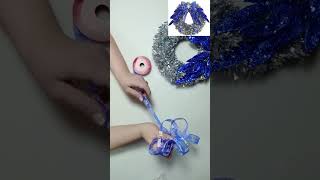 How to make a Dollar Tree Winter Christmas Wreath  Glam Snowflake DIY Tutorial wreath [upl. by Sharma897]