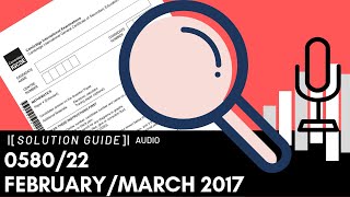 058022 FebruaryMarch 2017 Marking Scheme MS Audio Voice Over [upl. by Jaddo]