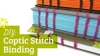 DIY Coptic Stitch Bookbinding Tutorial  Sea Lemon [upl. by Pears]