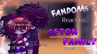 FANDOMs react to Afton Family  FNaF  Aftons × Gacha  Part 05 [upl. by Helenka25]