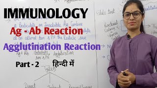 AgAb Reaction part2  Agglutination Reaction  Immunology  By Manisha maam [upl. by Aynod863]