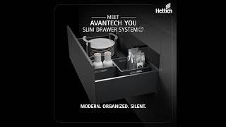 Hettich AvanTech YOU Slim Drawer System [upl. by Cohberg]