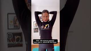 Control Sugar Cholesterol BP workout dancewithdeepti [upl. by Eelra]