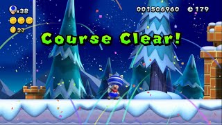 New Super Mario Bros U Deluxe Playthrough Part 4 Frosted Glacier [upl. by Marthe]