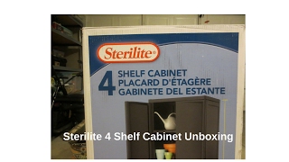 Sterilite 4 Shelf Cabinet [upl. by Tunk]