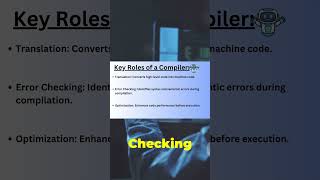 Key Roles of a Compiler software shorts short ytshorts youtubeshorts [upl. by Toland]